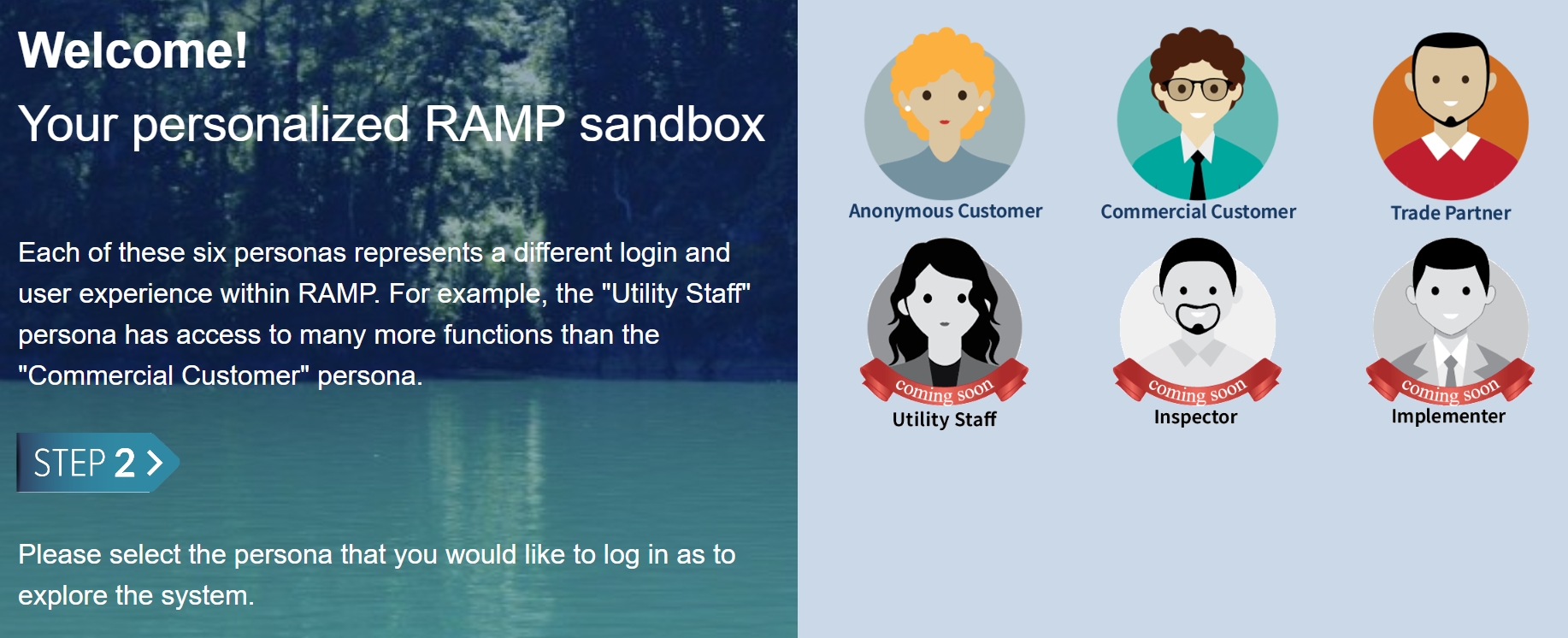 RAMP Logins and Personas